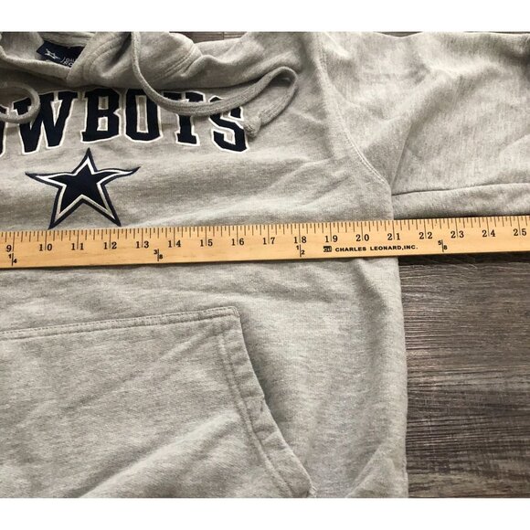 Dallas Cowboys Brand Hoodie Pullover Mens Small Sweatshirt Gray NFL - Picture 4 of 5
